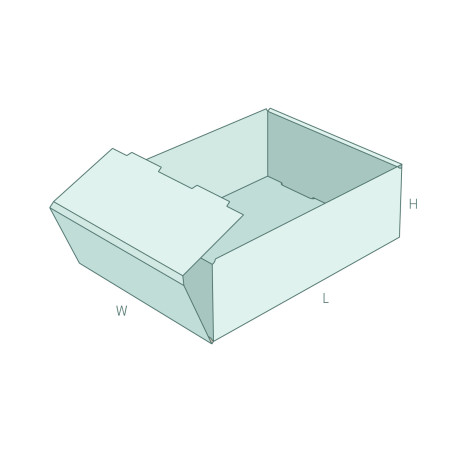 FEFCO 0422 Лоток из гофрокартона с 3D-превью | MAZUS