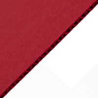 Red (CHERRYRED) cardboard flute
