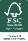 FSC logo, kas veicina ilgtspējīgu mežsaimniecību